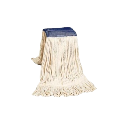 Strengenmop katoen met band, geluste strengen en schrobpad 350 gram