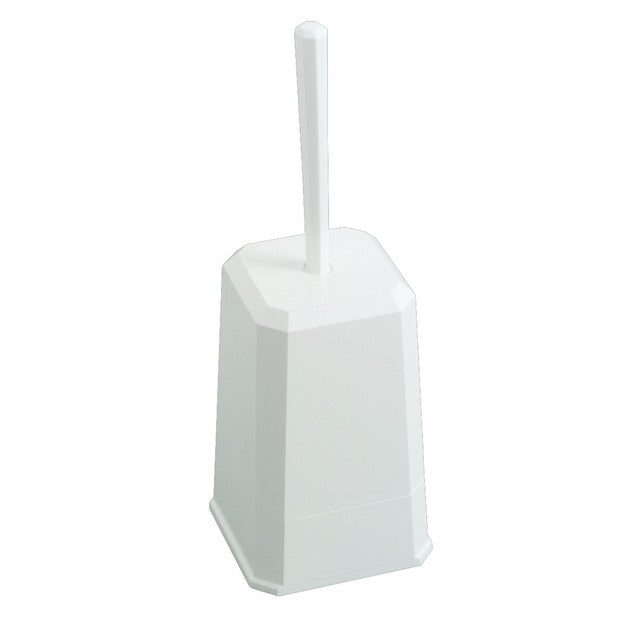Dispenser Euro White Pearl toiletborstelhouder kunststof - ook voor wandmontage