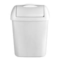 Hygienebak mat wit 8 liter kunststof met wandbevestigingsset