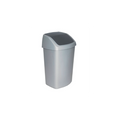 Afvalbak Swing zilver/ antraciet 406x341x668 mm 50 ltr