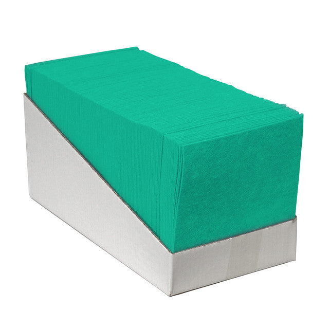 Sopdoek groen - a kwaliteit 38 x 40cm 1/4de vouw