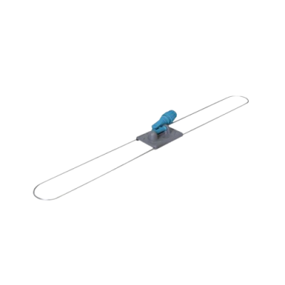 Zwabberframe 100cm grijs/blauw 24st