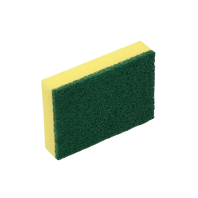 Schuurspons geel met groene pad (200 st)