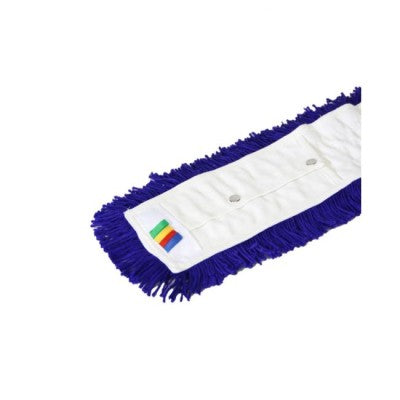 HYGYEN zwabberhoes acryl met drukknopen blauw 100cm