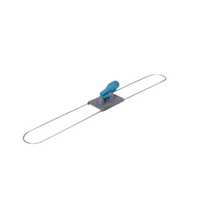 Zwabberframe 80cm grijs/blauw 24st