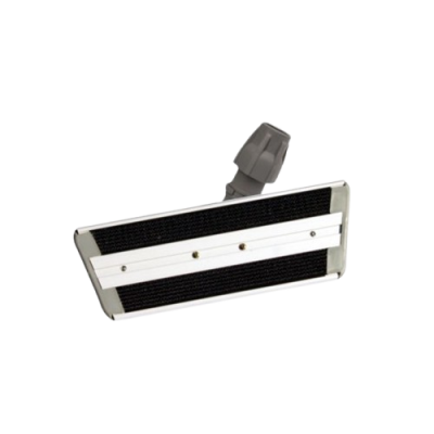 Vlakmophouder aluminium voor velcromoppen grijs 24cm